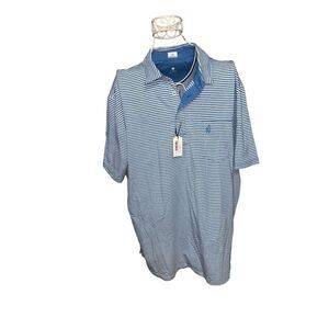 NEW WITH TAGS JOHNNIE-O Best Seller Original 4-Button Polo - Matthis Stripe e Ex